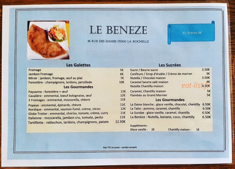 Le Benèze — carte page 1