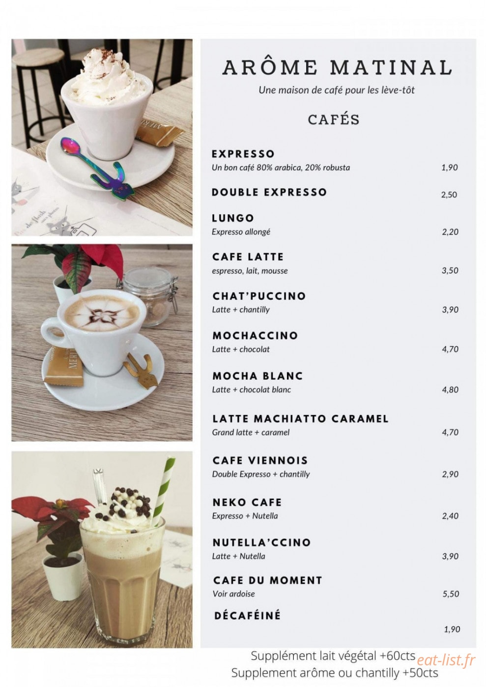 Le Chat’Ren’Thé — carte page 7