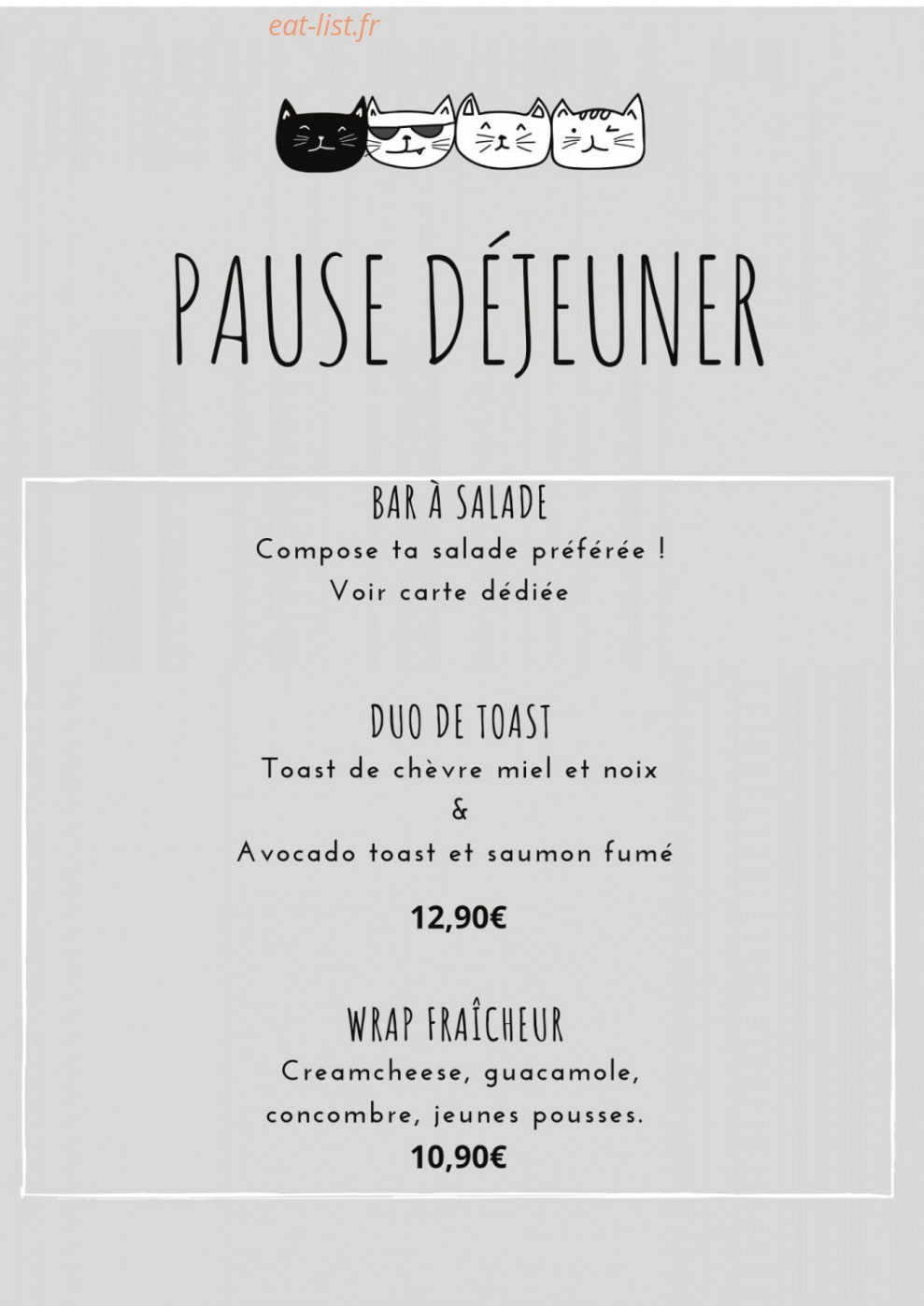 Le Chat’Ren’Thé — carte page 6
