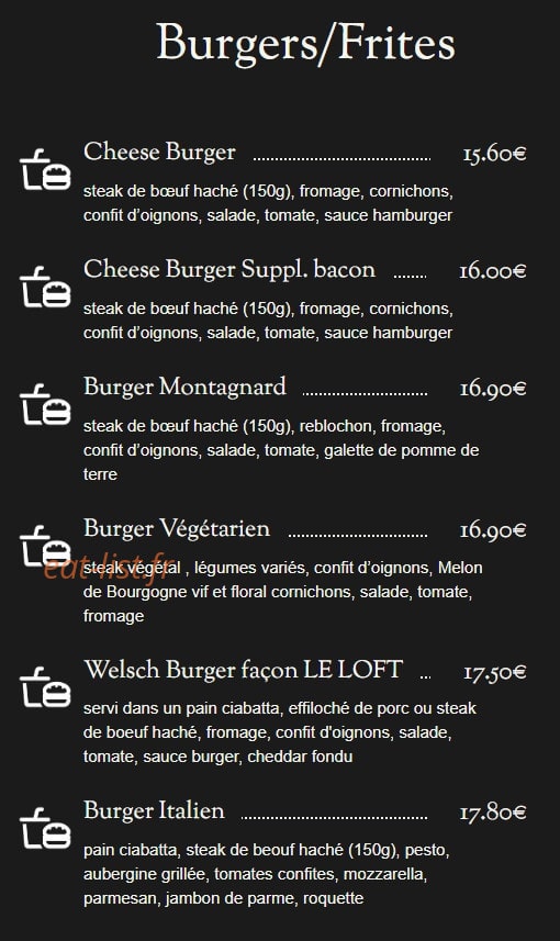 Le Loft — carte page 3