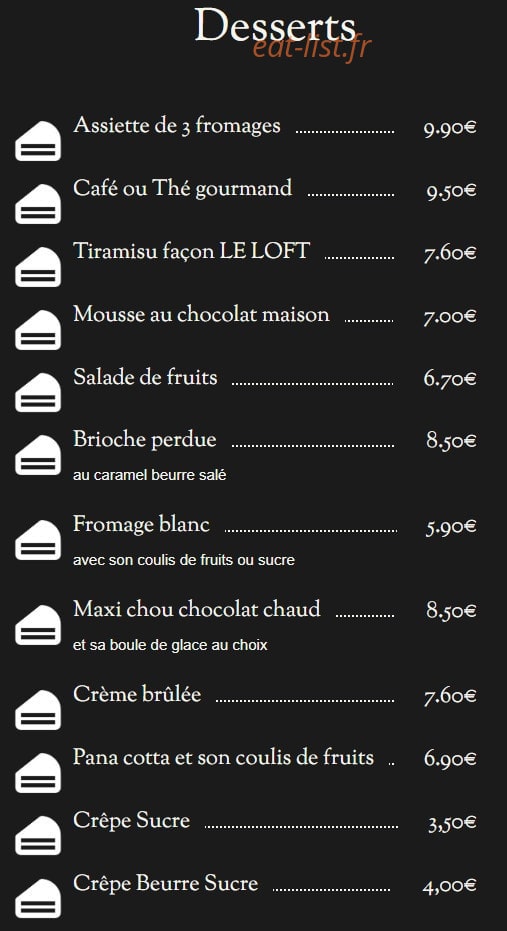 Le Loft — carte page 7
