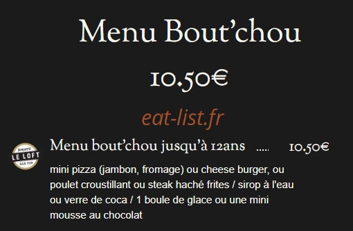 Le Loft — carte page 12