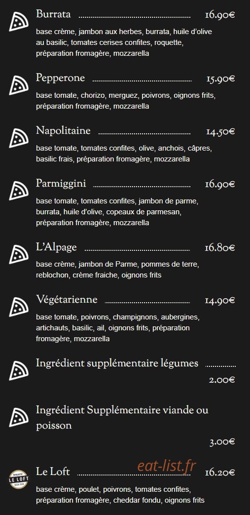 Le Loft — carte page 5