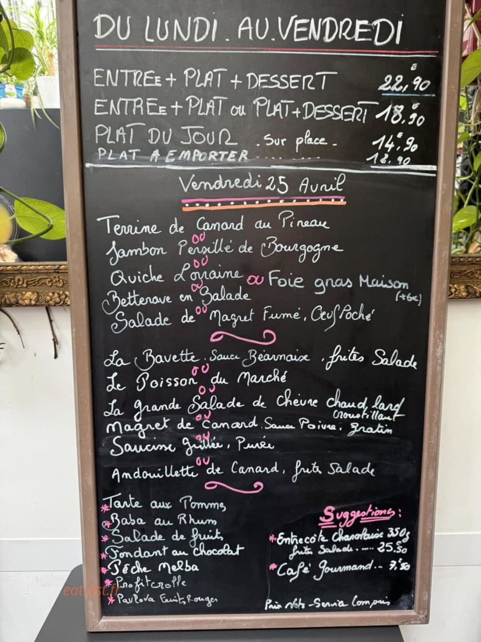 Le Trot Quai — carte page 1