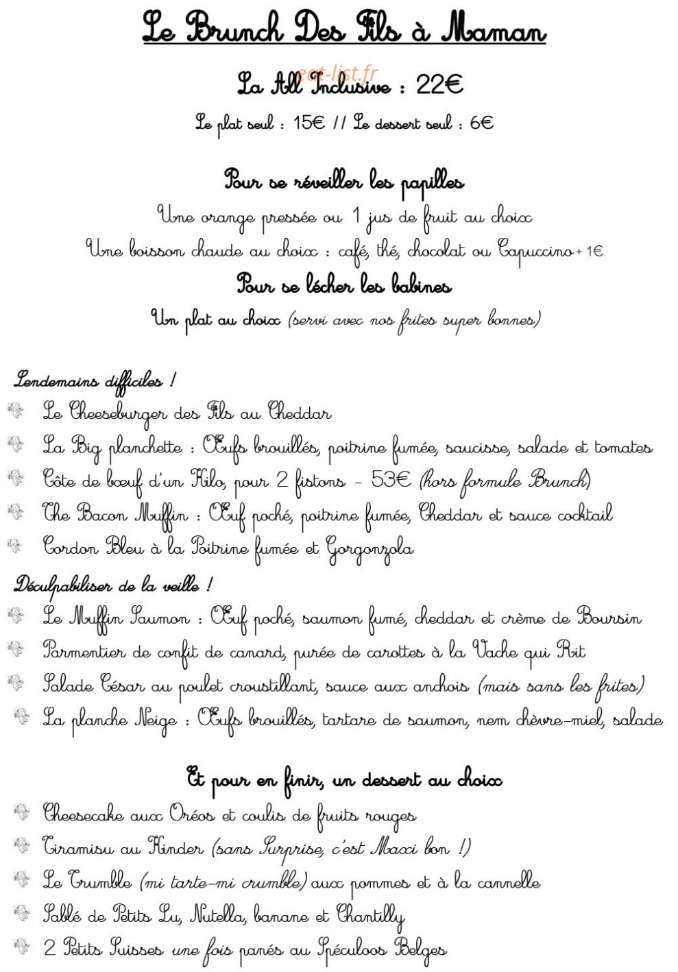Les Fils à Maman — carte page 5