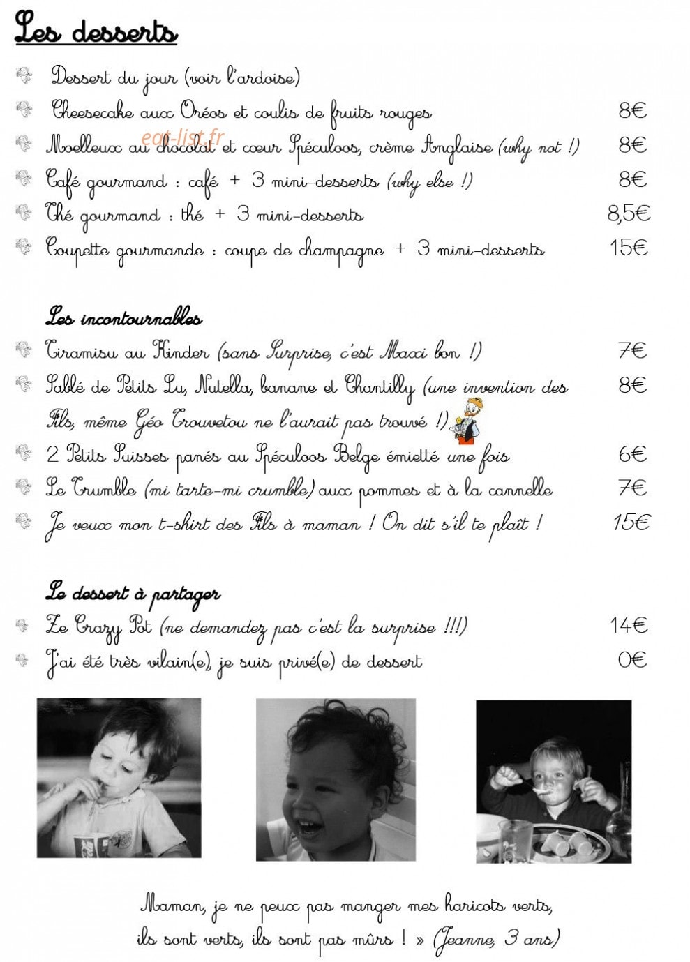 Les Fils à Maman — carte page 4
