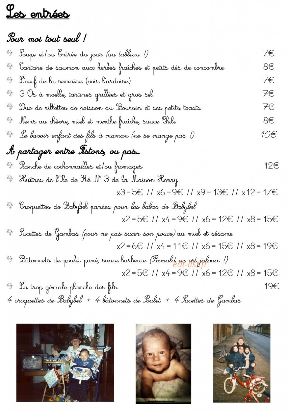 Les Fils à Maman — carte page 2