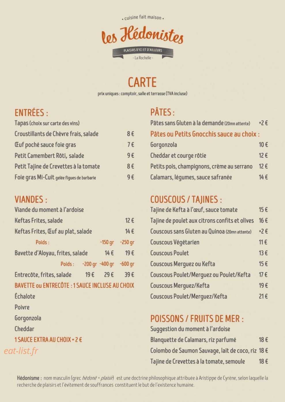 les hedonistes — carte page 1
