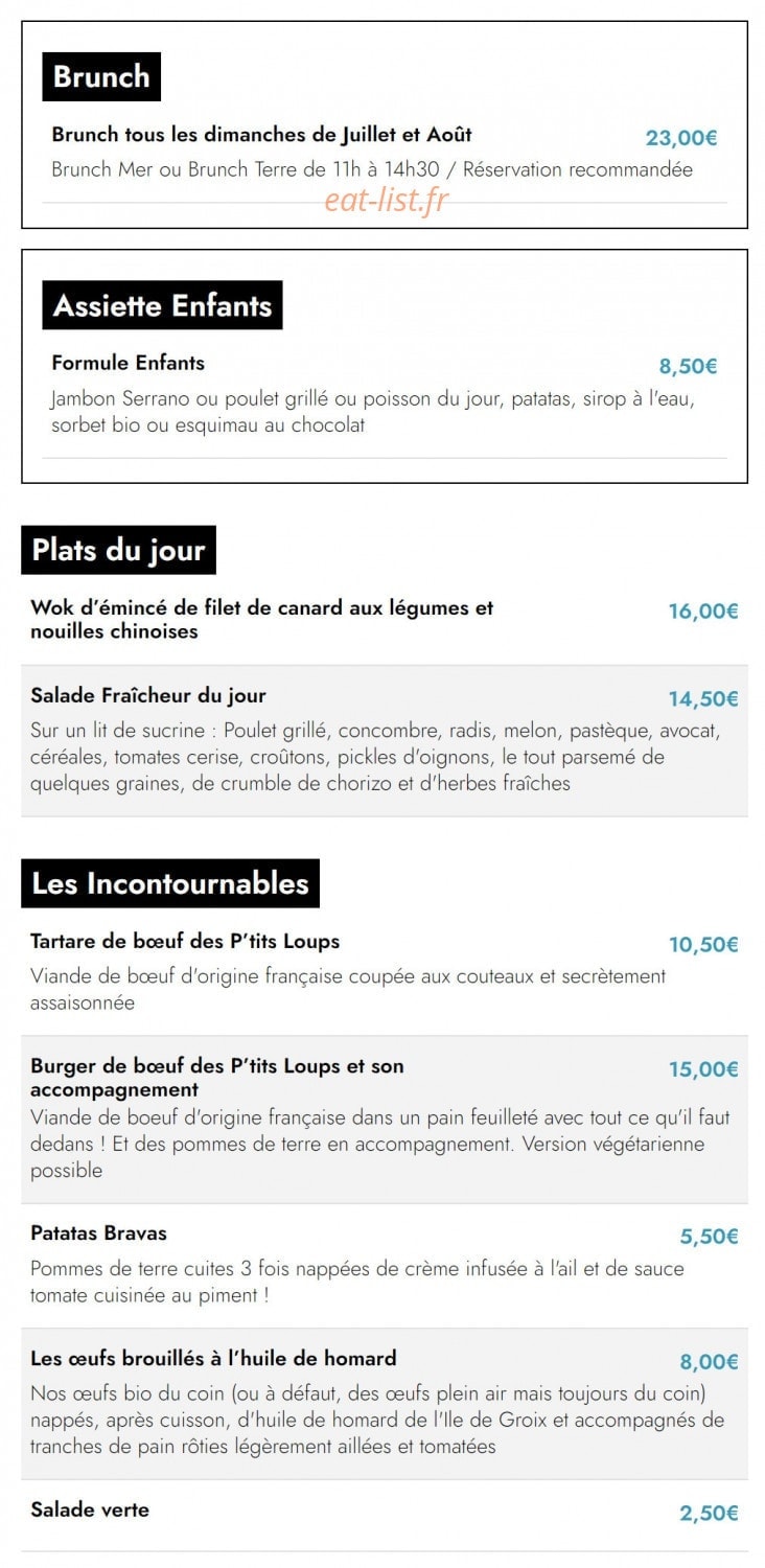 Les P’tits Loups — carte page 8