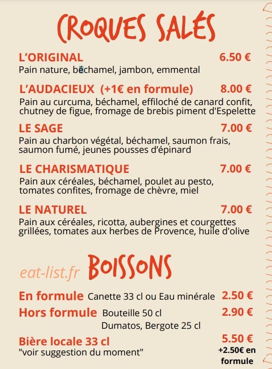 Monsieur Madame — carte page 3