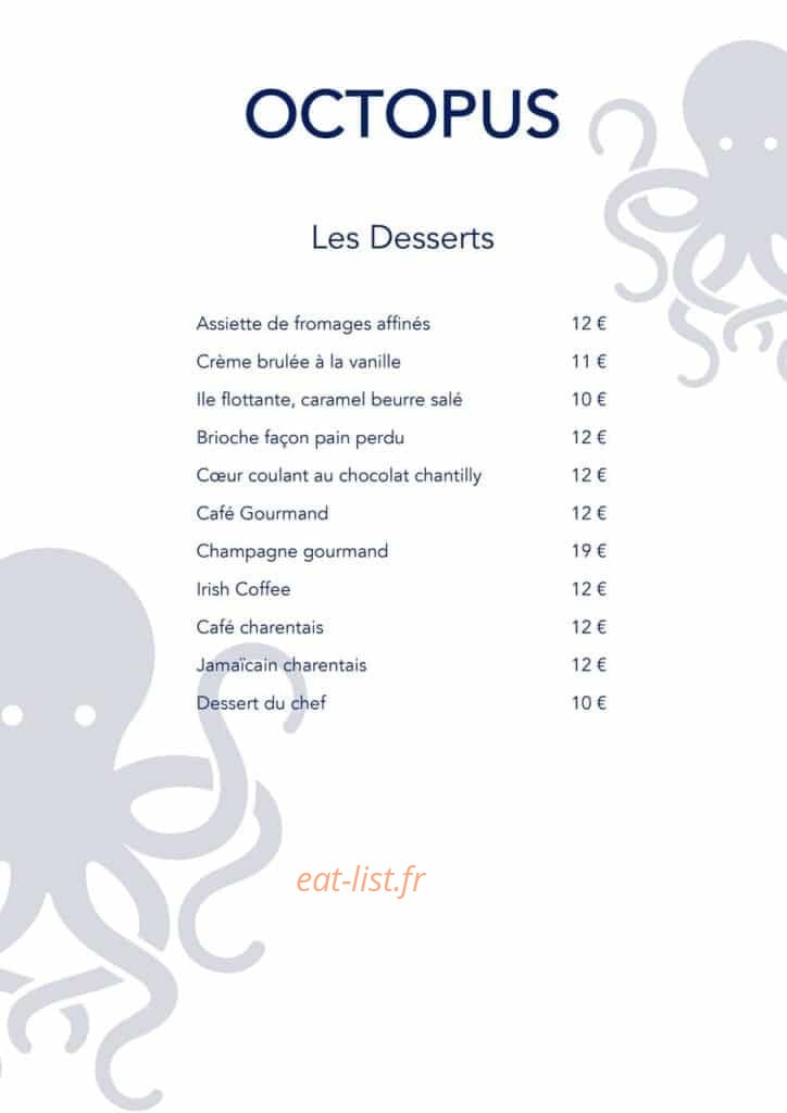 Octopus — carte page 2