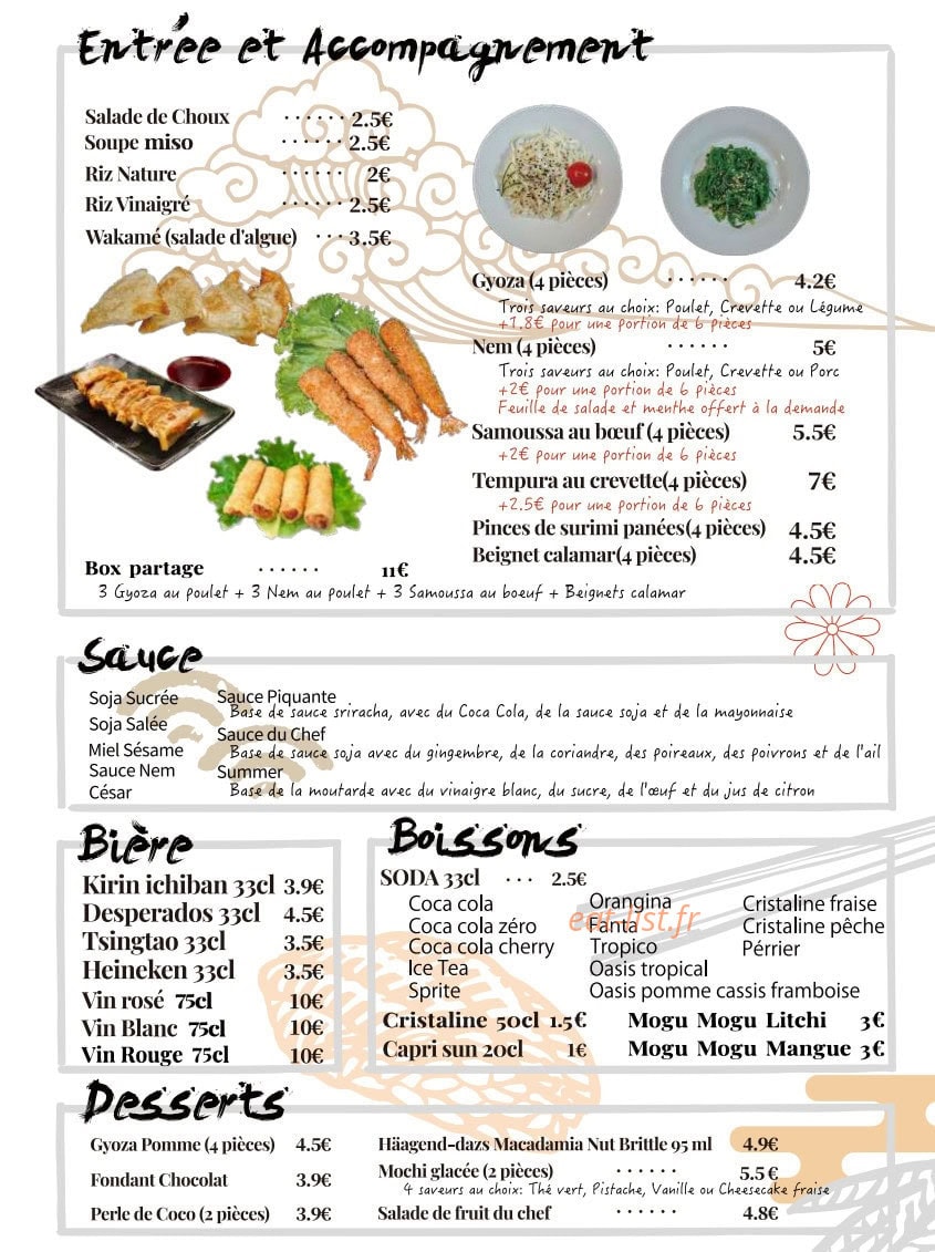 Ohayo — carte page 2