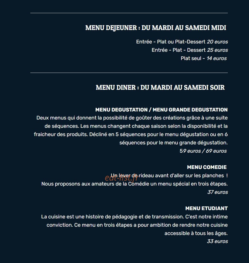 Opaline — carte page 1
