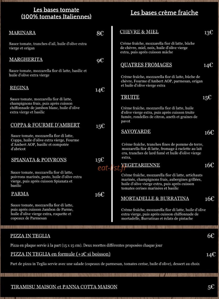 Pizza e Basta — carte page 1