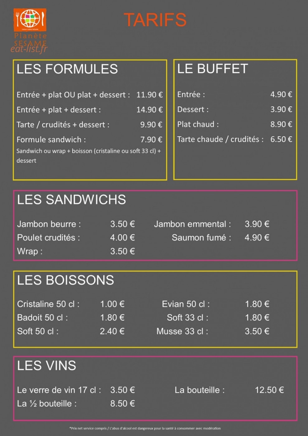 Planète Sésame — carte page 1