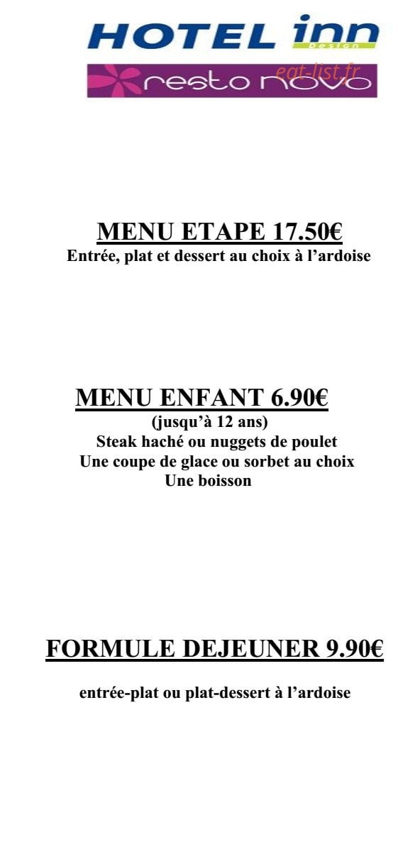 Resto Novo — carte page 3