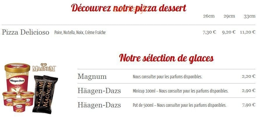 Saint Maurice Pizza — carte page 5