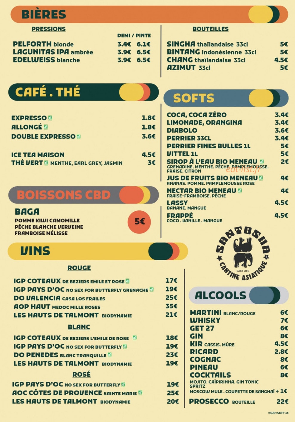 Santosha — carte page 3