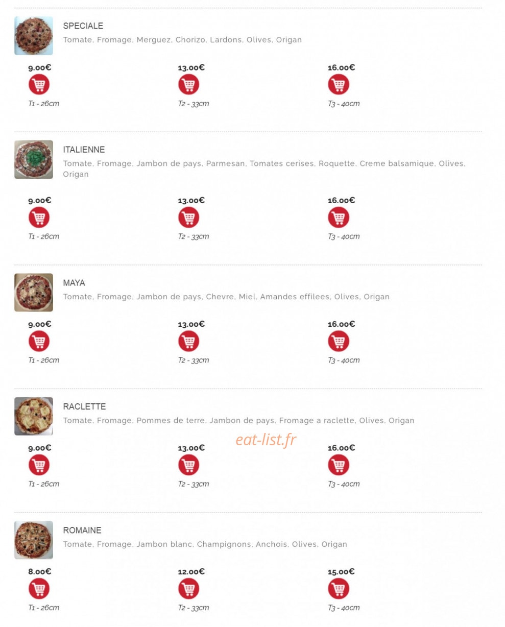 Seven Pizz — carte page 4