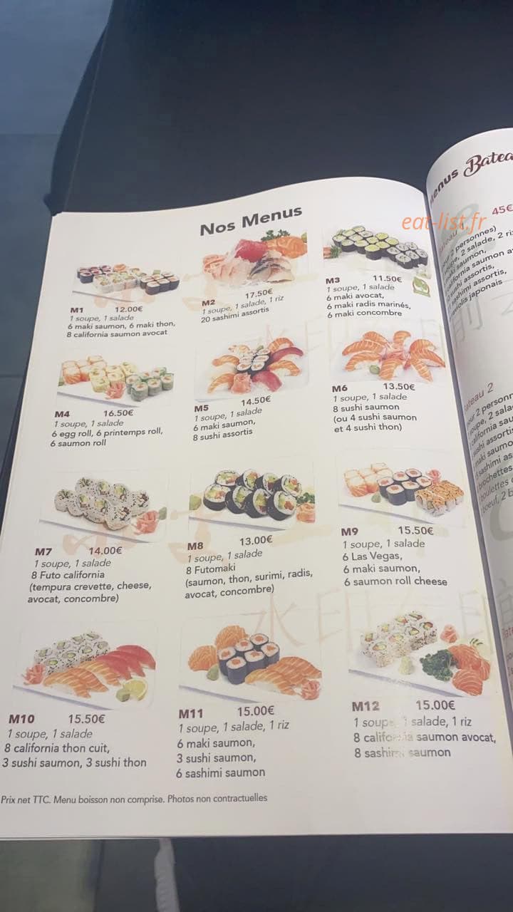 Sushi Bar — carte page 2