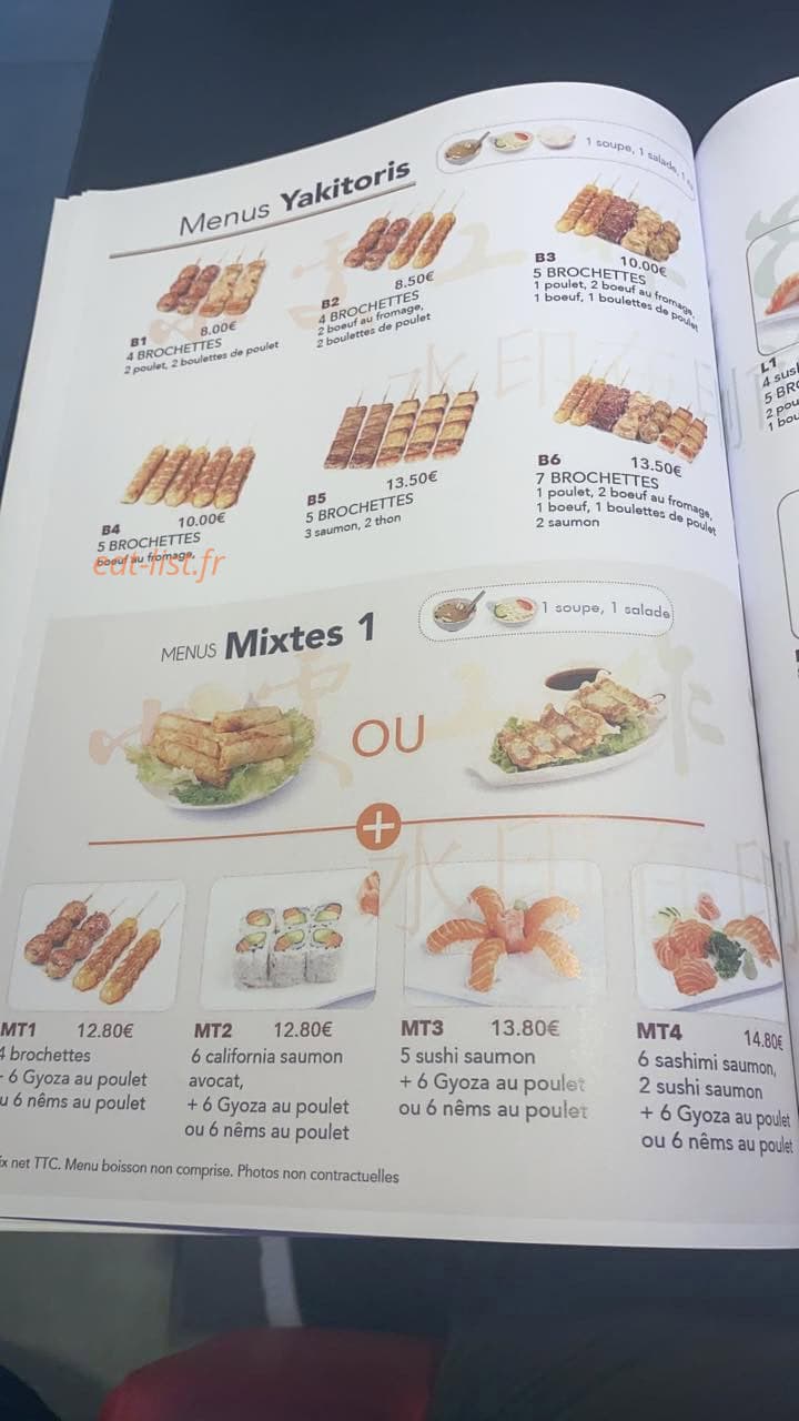 Sushi Bar — carte page 7
