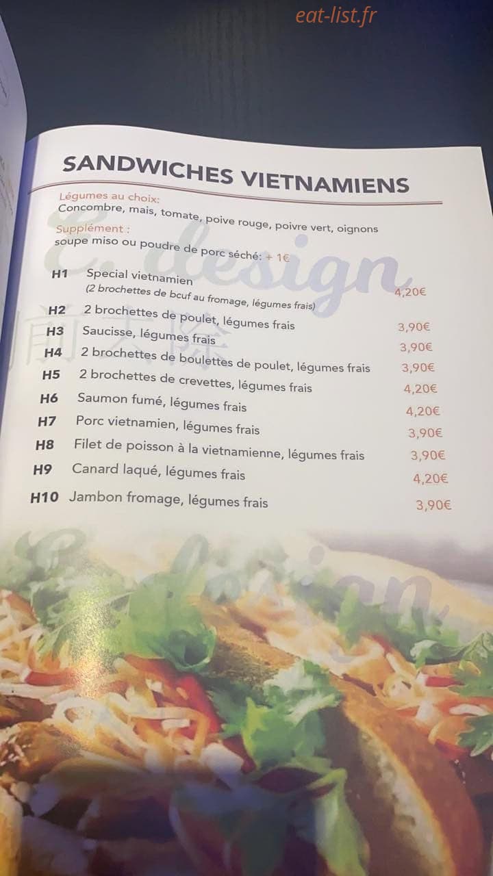 Sushi Bar — carte page 3