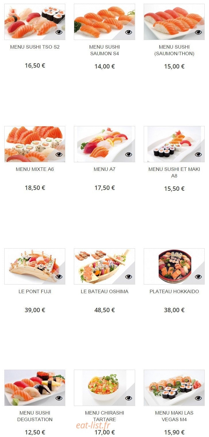 Sushi H — carte page 13