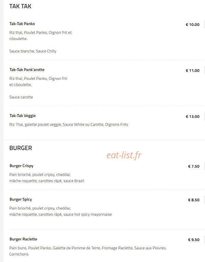 Tak-Tak — carte page 1