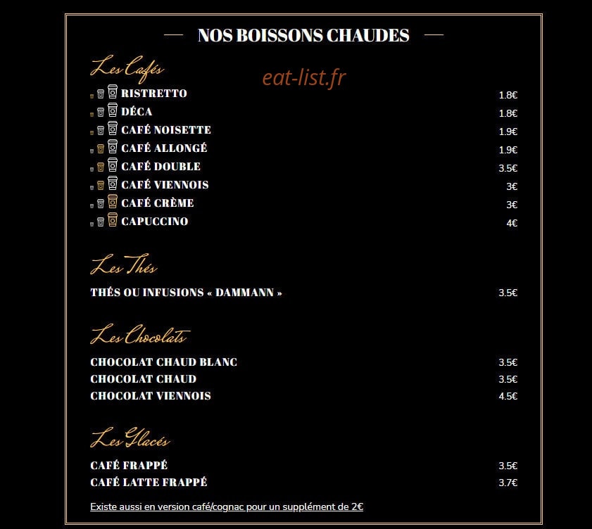 The Famous Pub — carte page 10