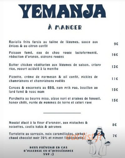 Yemanja — carte page 1