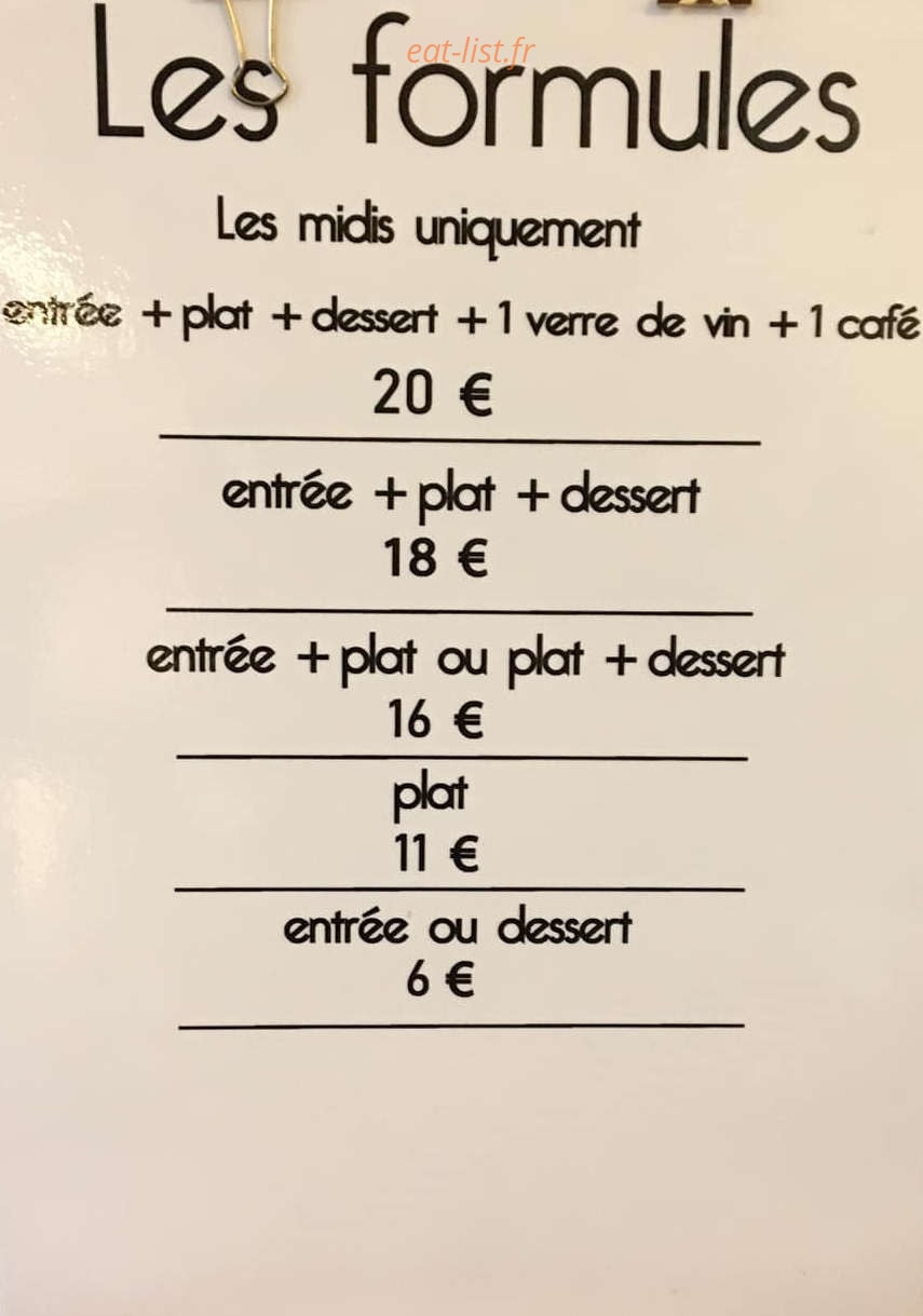 Chez Les Filles — carte page 2