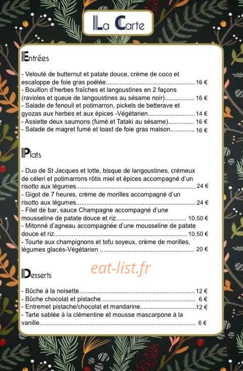 Chez Les Filles — carte page 1