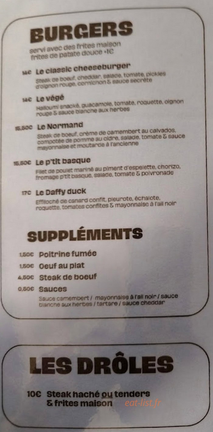 Chez Papy — carte page 2