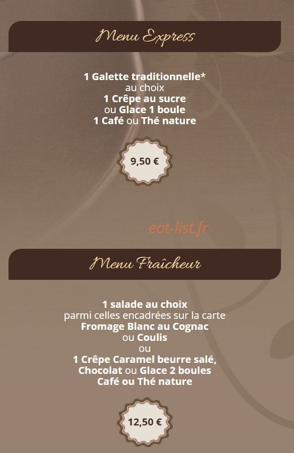 Crêperie victor hugo — carte page 19