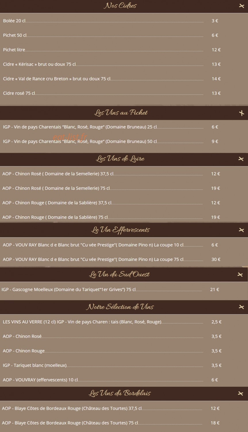 Crêperie victor hugo — carte page 16