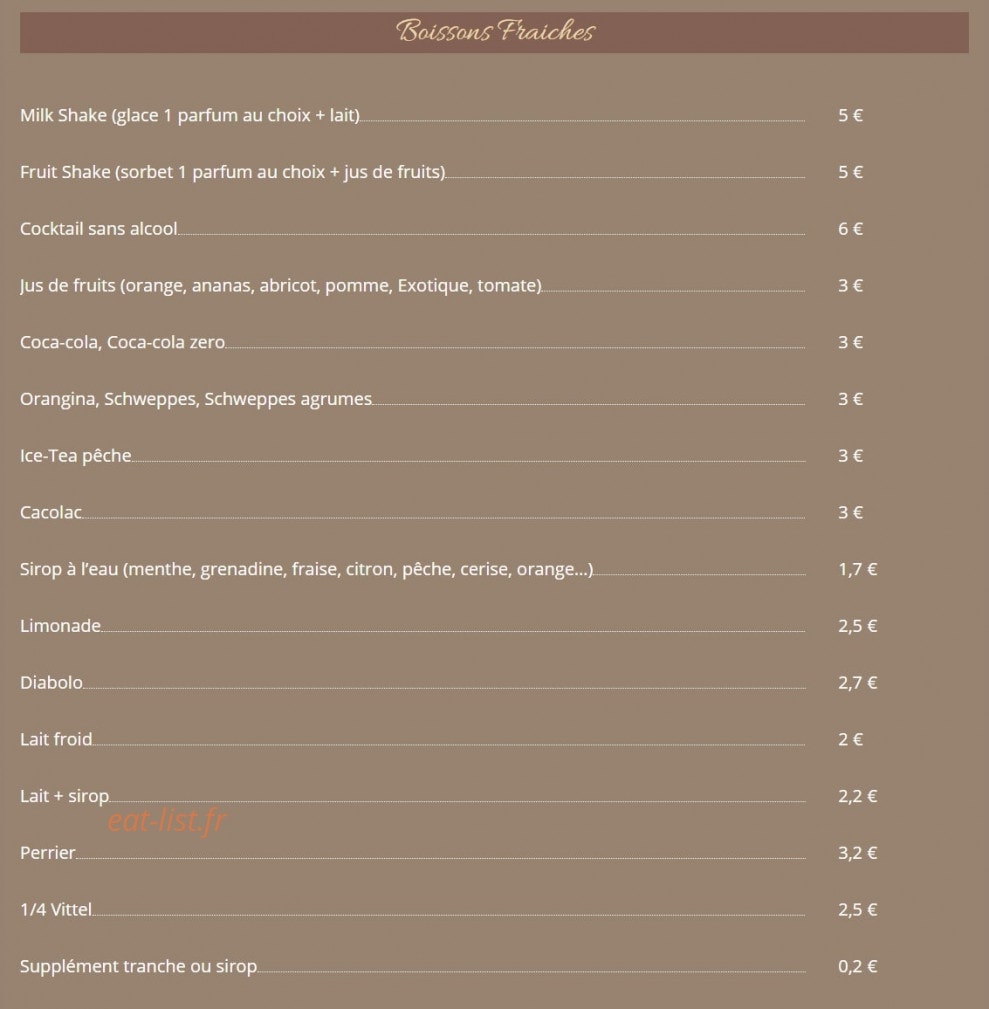 Crêperie victor hugo — carte page 6
