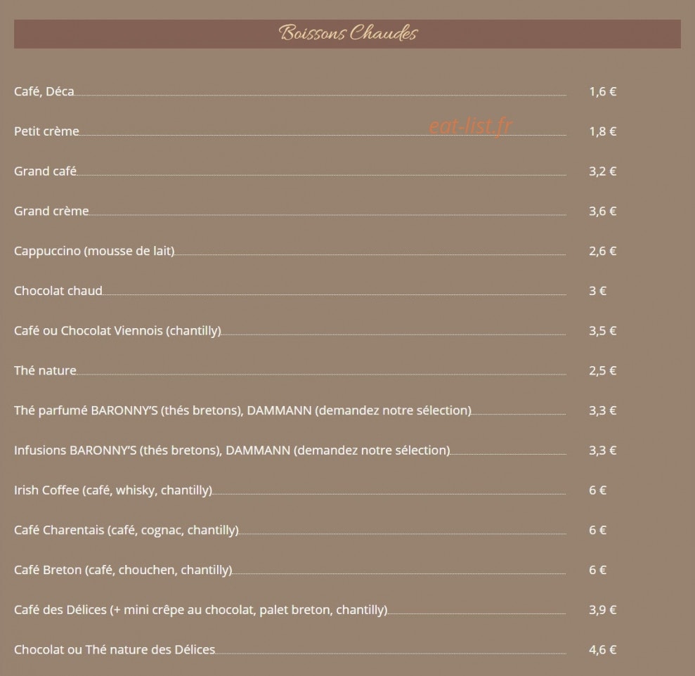 Crêperie victor hugo — carte page 7
