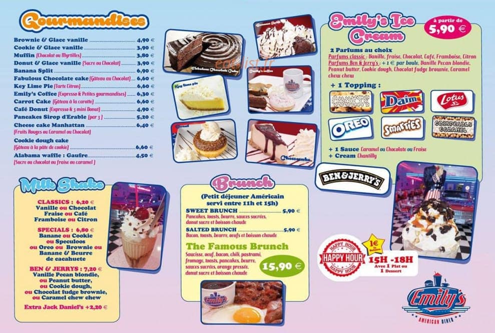 Emily's — carte page 4