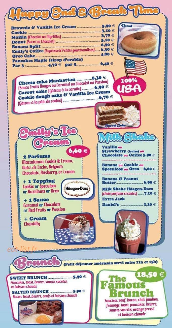 Emily's — carte page 5