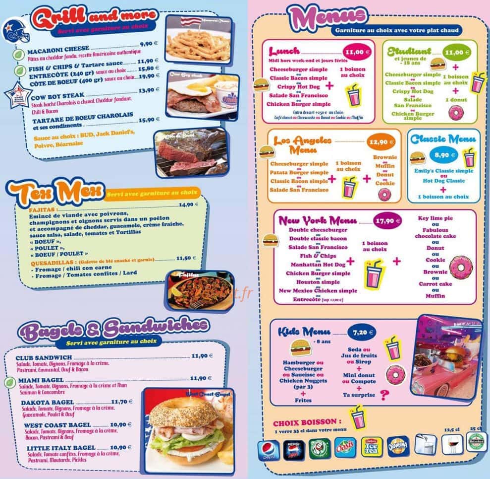 Emily's — carte page 3