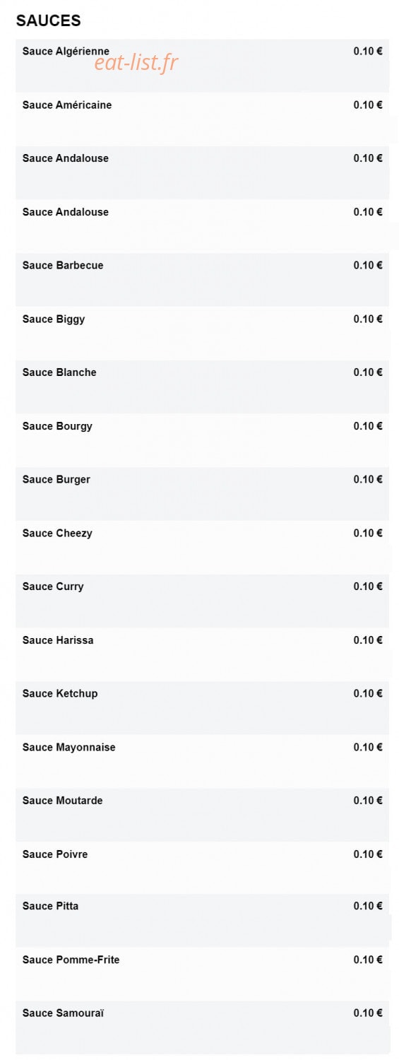 Fou food — carte page 8
