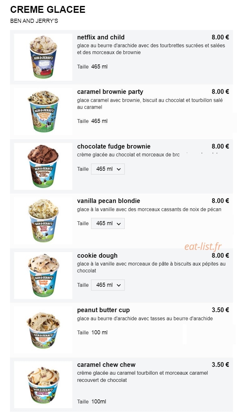 Fou food — carte page 10