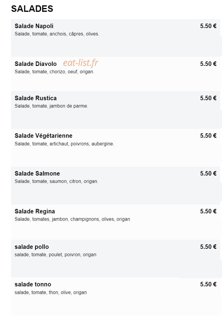 Fou food — carte page 6