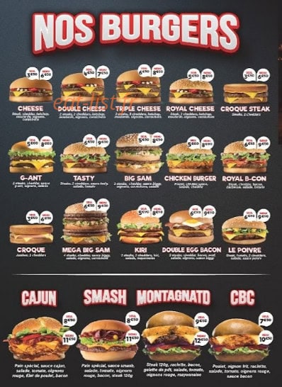 L'unik burger — carte page 3