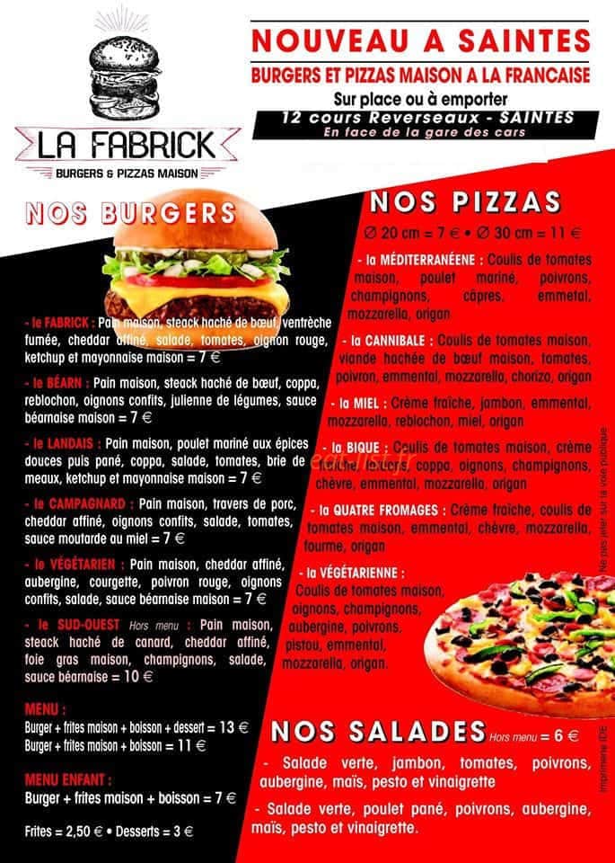 La Fabrick — carte page 1