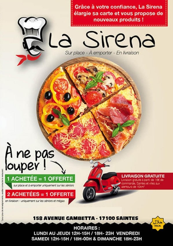 La Sirena — carte page 1