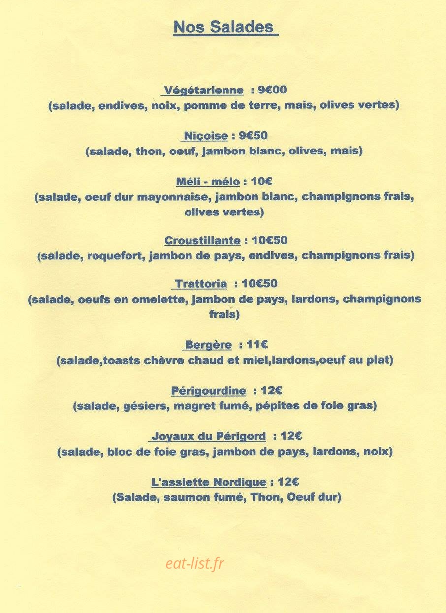 La Trattoria — carte page 5