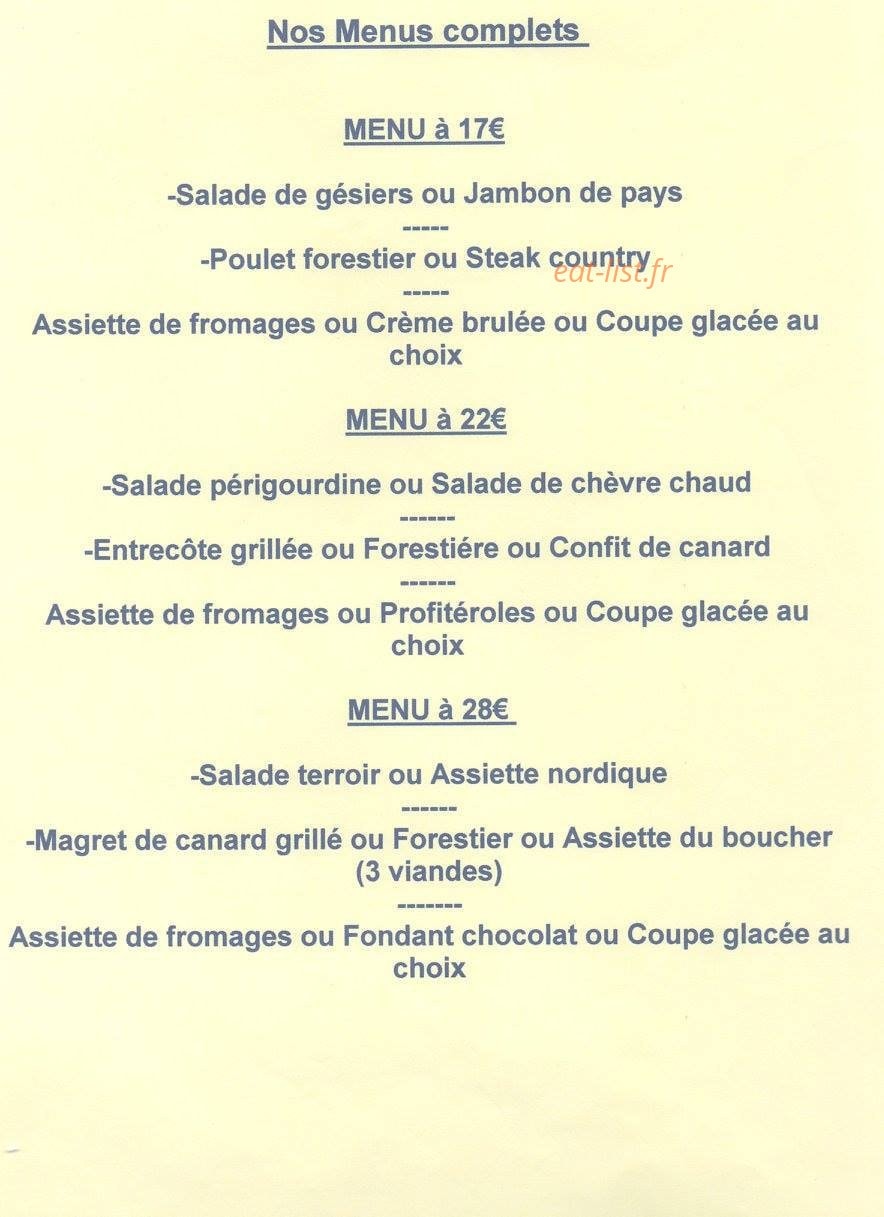 La Trattoria — carte page 4