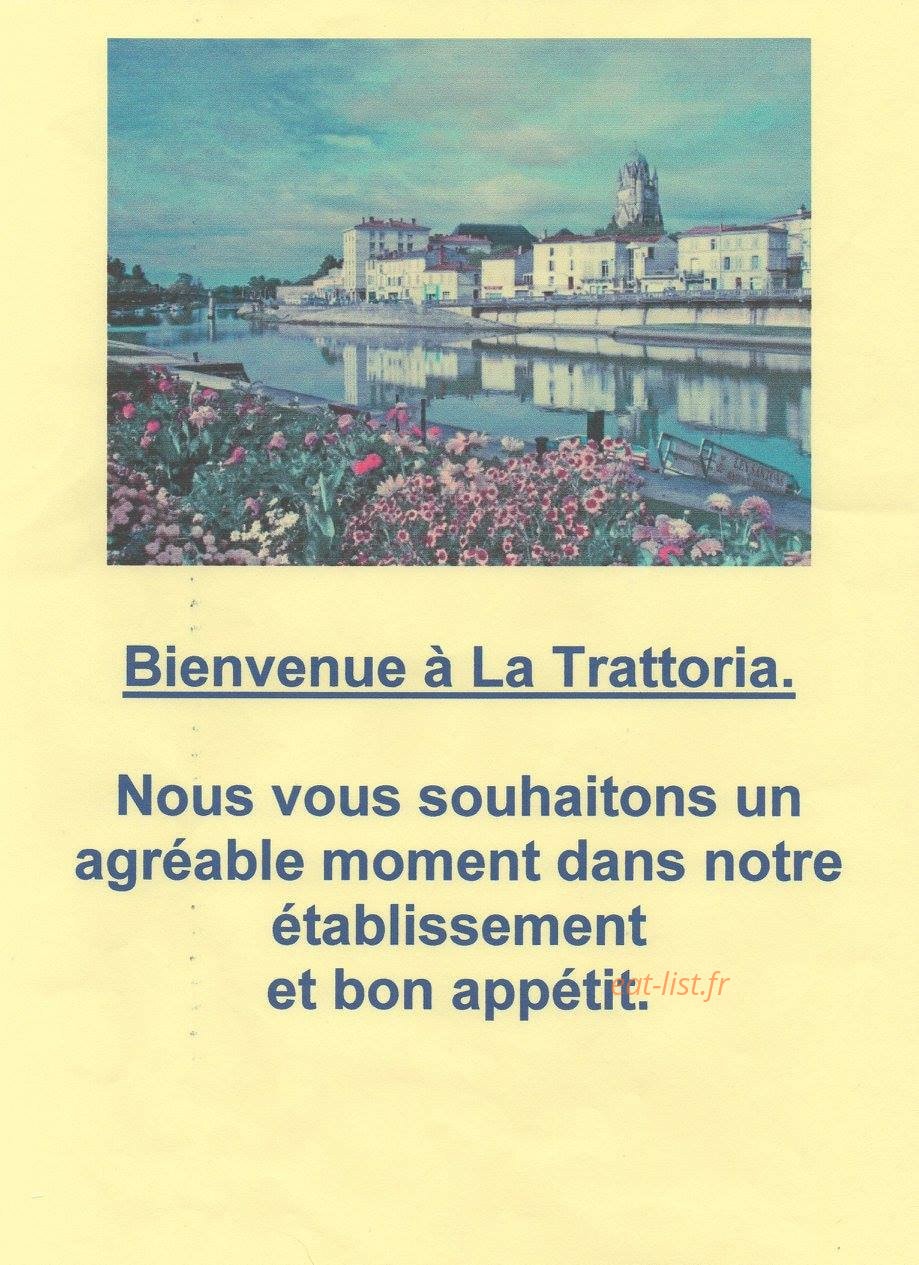 La Trattoria — carte page 1