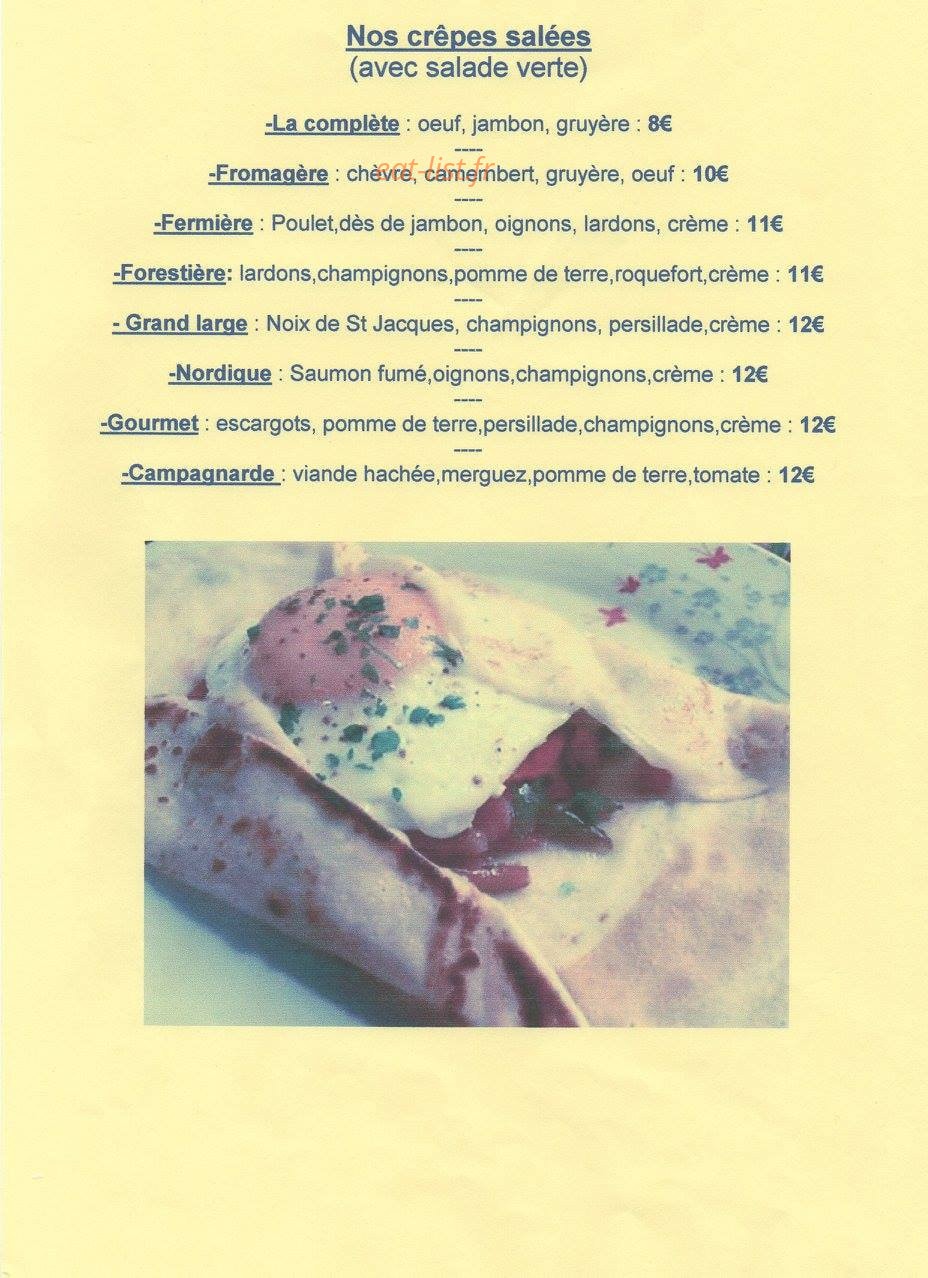 La Trattoria — carte page 6